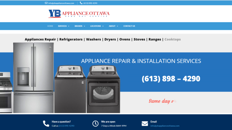 YB Appliance Repair Ottawa